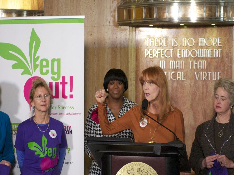 Recipe 4 Success VegOut Press Conference with Annise Parker