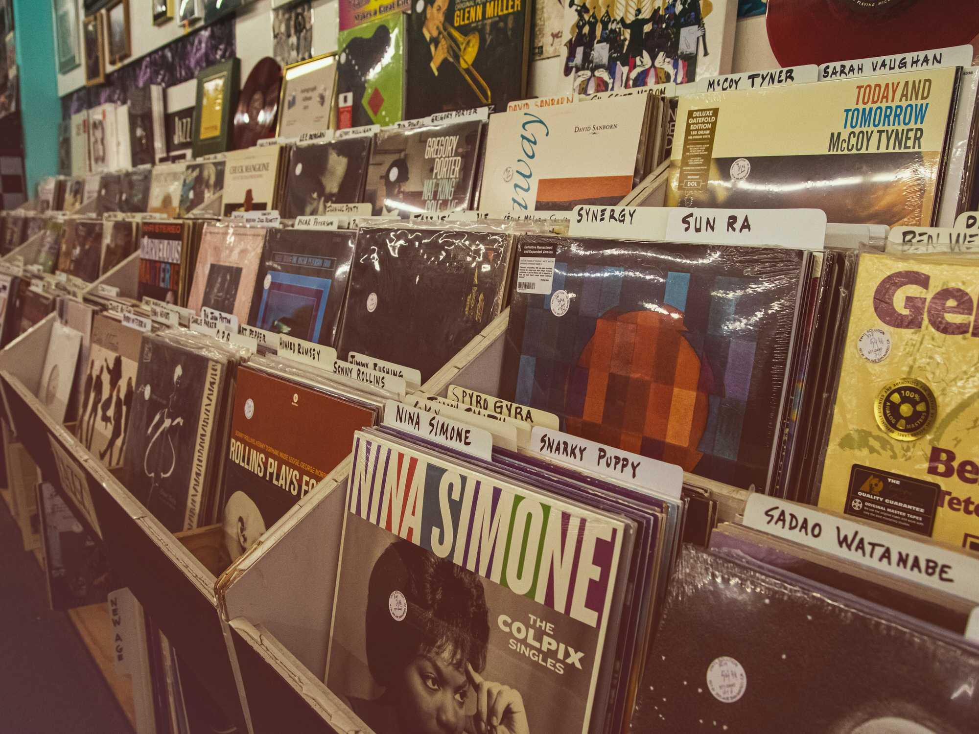 Record Store shelves
