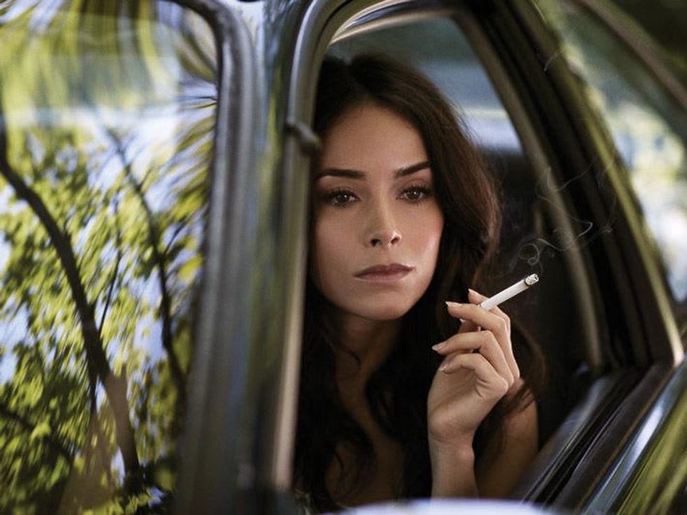 Rectify show on Sundance Channel Amantha in car