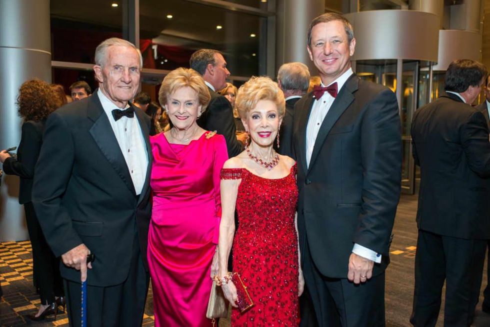 Red Cross Ball, Feb. 2016, George Strake, Annette Strake, Margaret Alkek Williams, David Wuthrich