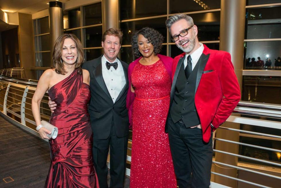 Red Cross Ball, Feb. 2016, Mary Jane Mudd, Chris Mudd, Deborah Duncan, Michael Pearce