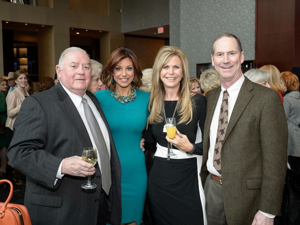 Red Griffin, from left, Dominique Sachse, Amy Miller and Ted Gaylord at the Trailblazer Awards Luncheon February 2014