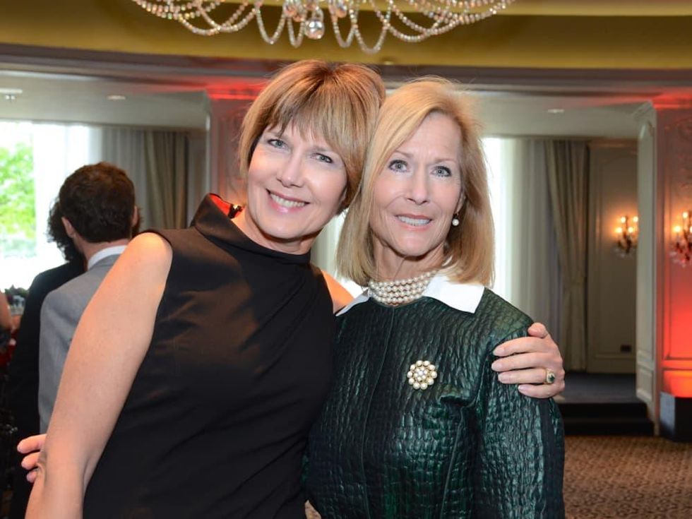 Red Sand Project dinner Ellen Sanborn and Sandie Jordan