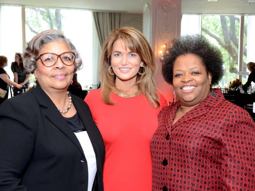 Red Sand Project dinner Rep. Senfronia Thompson, Melissa Wilson, Tammi Lang Campbell