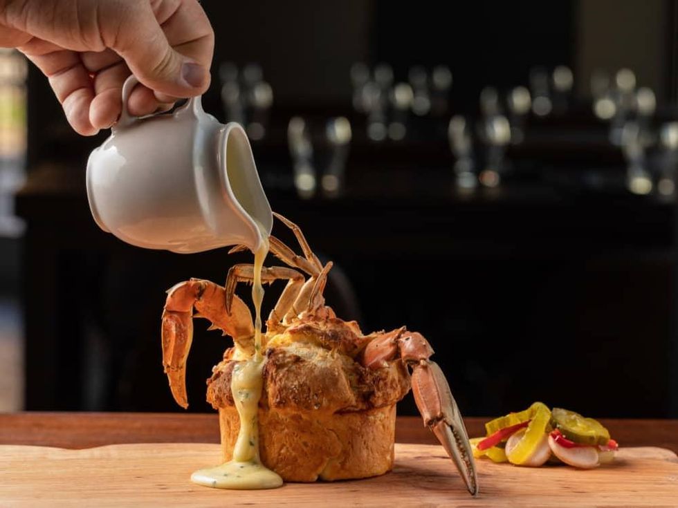 Reef Bryan Caswell crab fat and dough