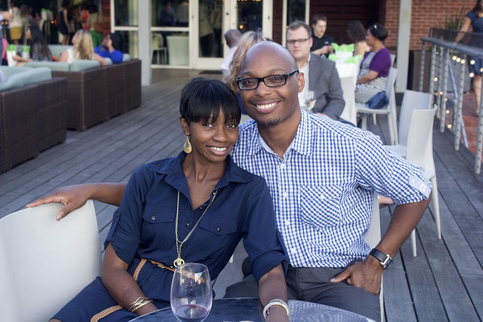 Reggie and Sloane Young at the f.r.e.s.h. new young professionals group party june 2014.