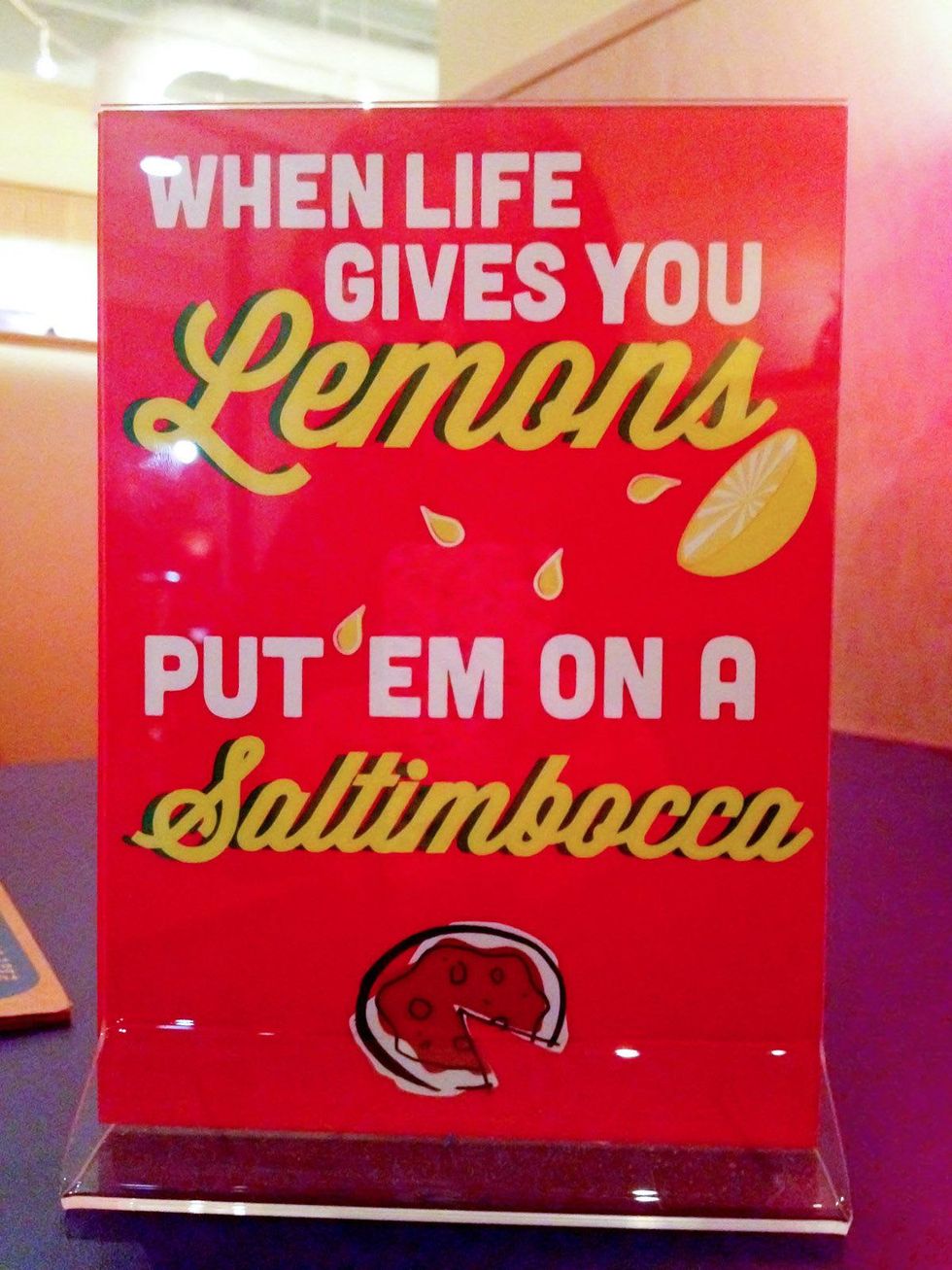 Reginelli's, February 2013, The quintessential New Orleans attitude