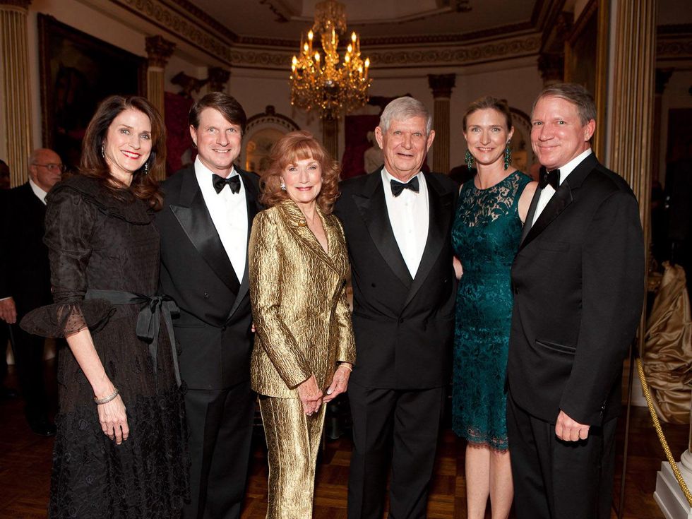 Reinzi Society dinner, January 2013, Christiana McConn, James Reckling, Isla Reckling, Tommy Reckling,Carroll Goodman, Cliffe Reckling