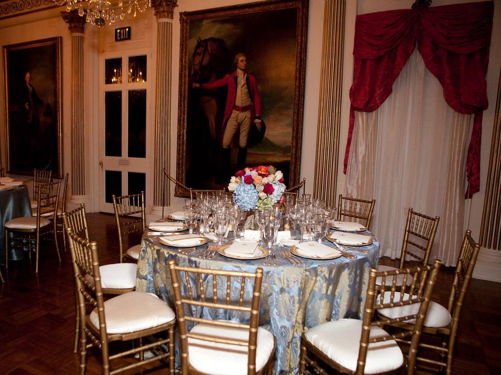 Reinzi Society dinner, January 2013, Table Settings, table decorations