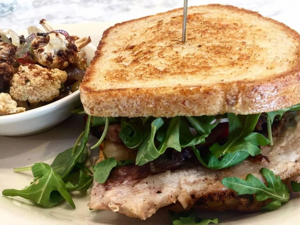 Relish restaurant pork sandwich