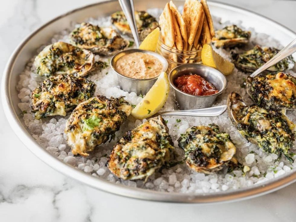 Relish Restaurant roasted oysters