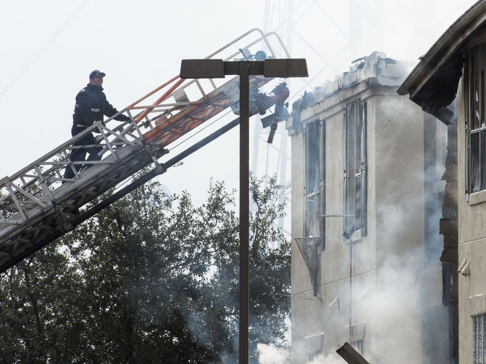 Remington Park Apartments fire January 2014