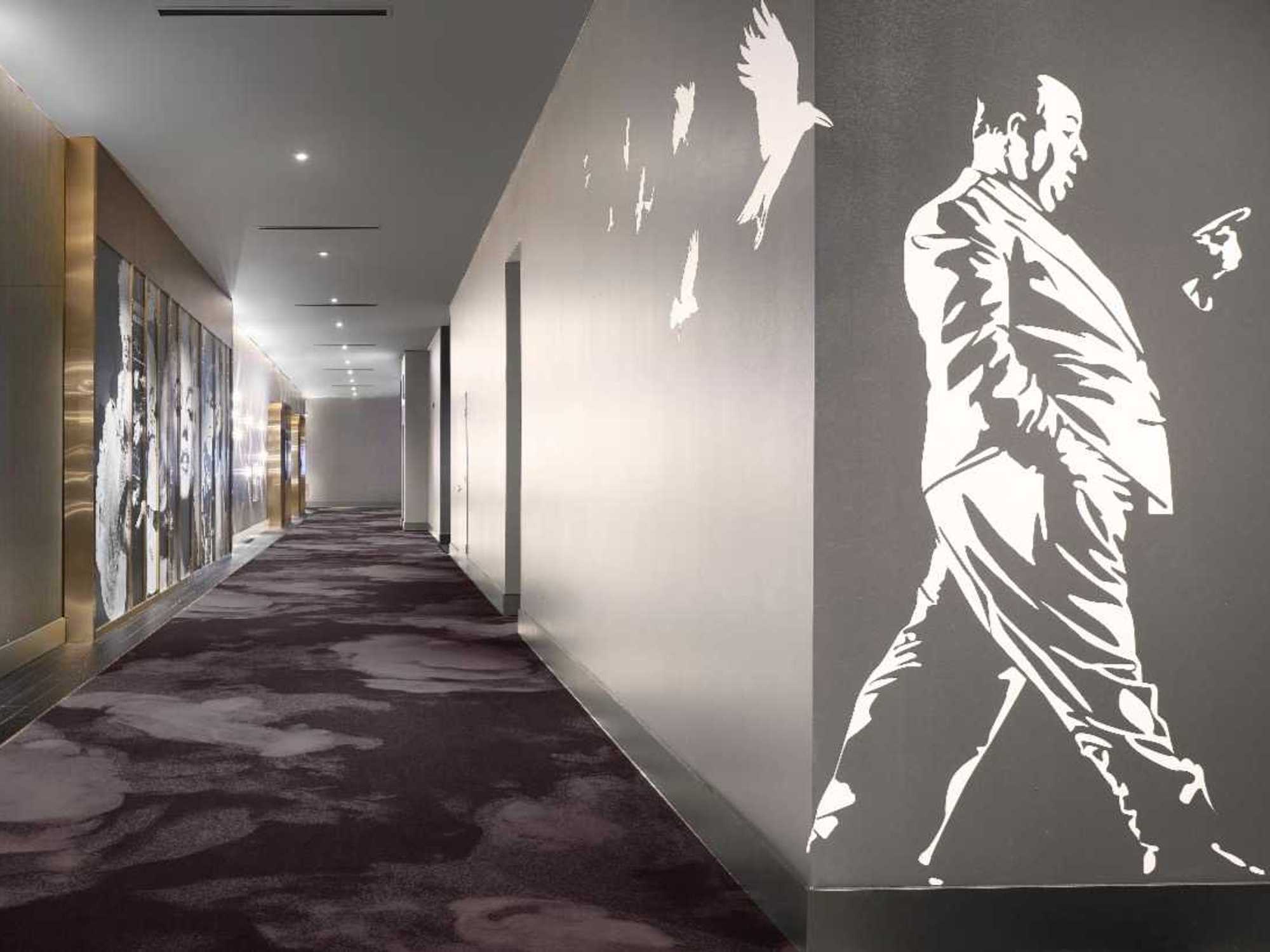 Render of new Star Cinema Grill Cypress hallway