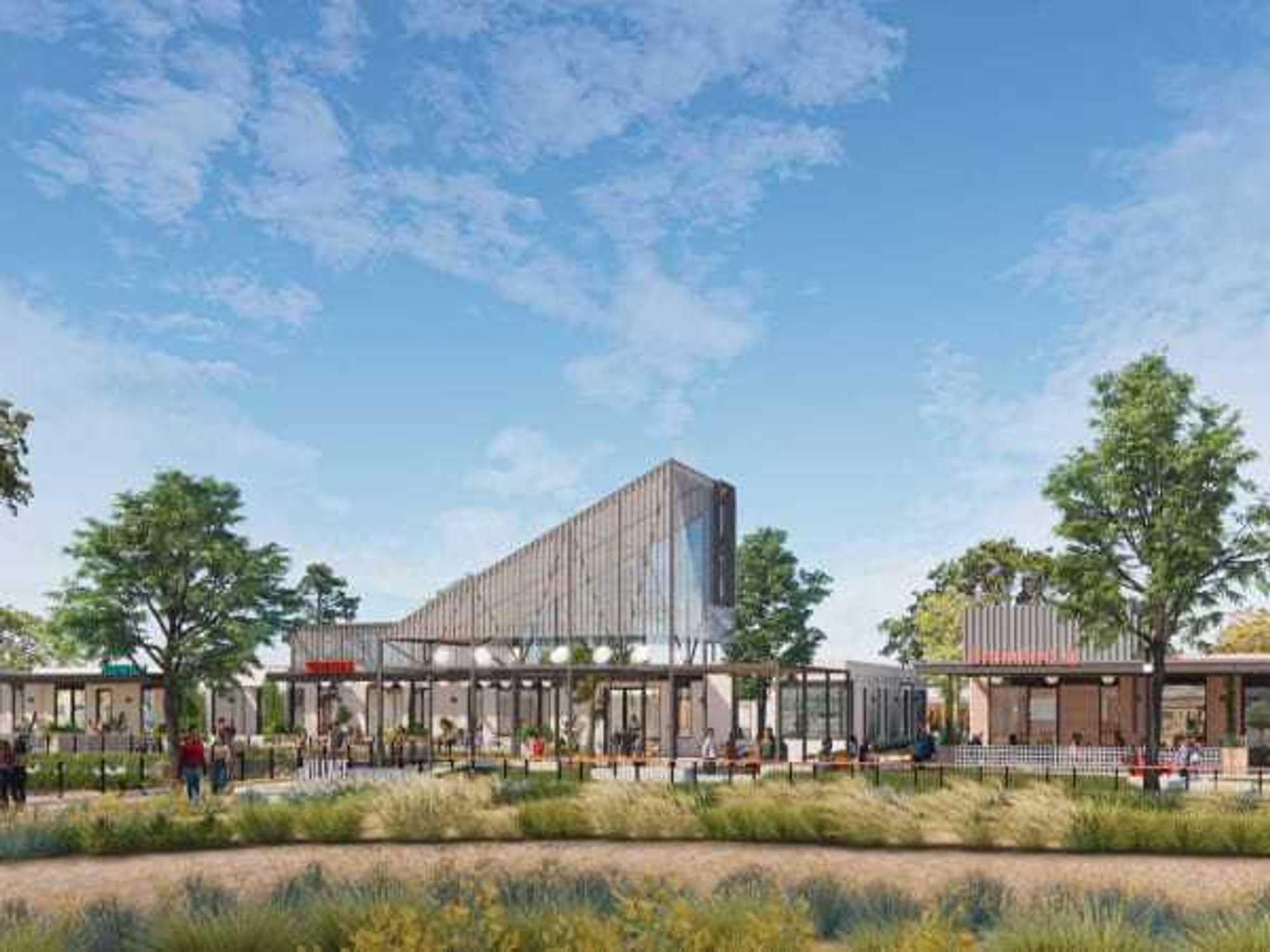 Rendering of exterior of Greenside