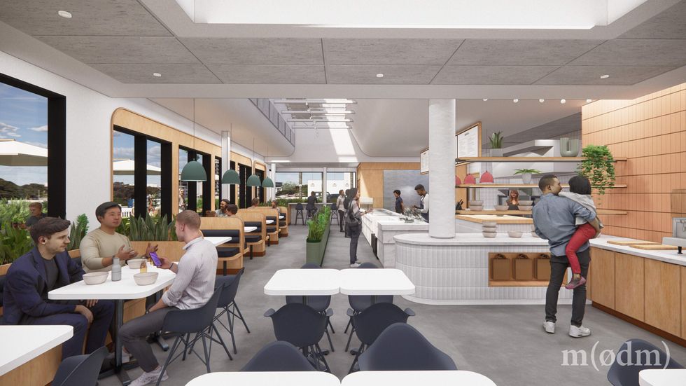 Rendering of Honest Mary's interior in River Oaks