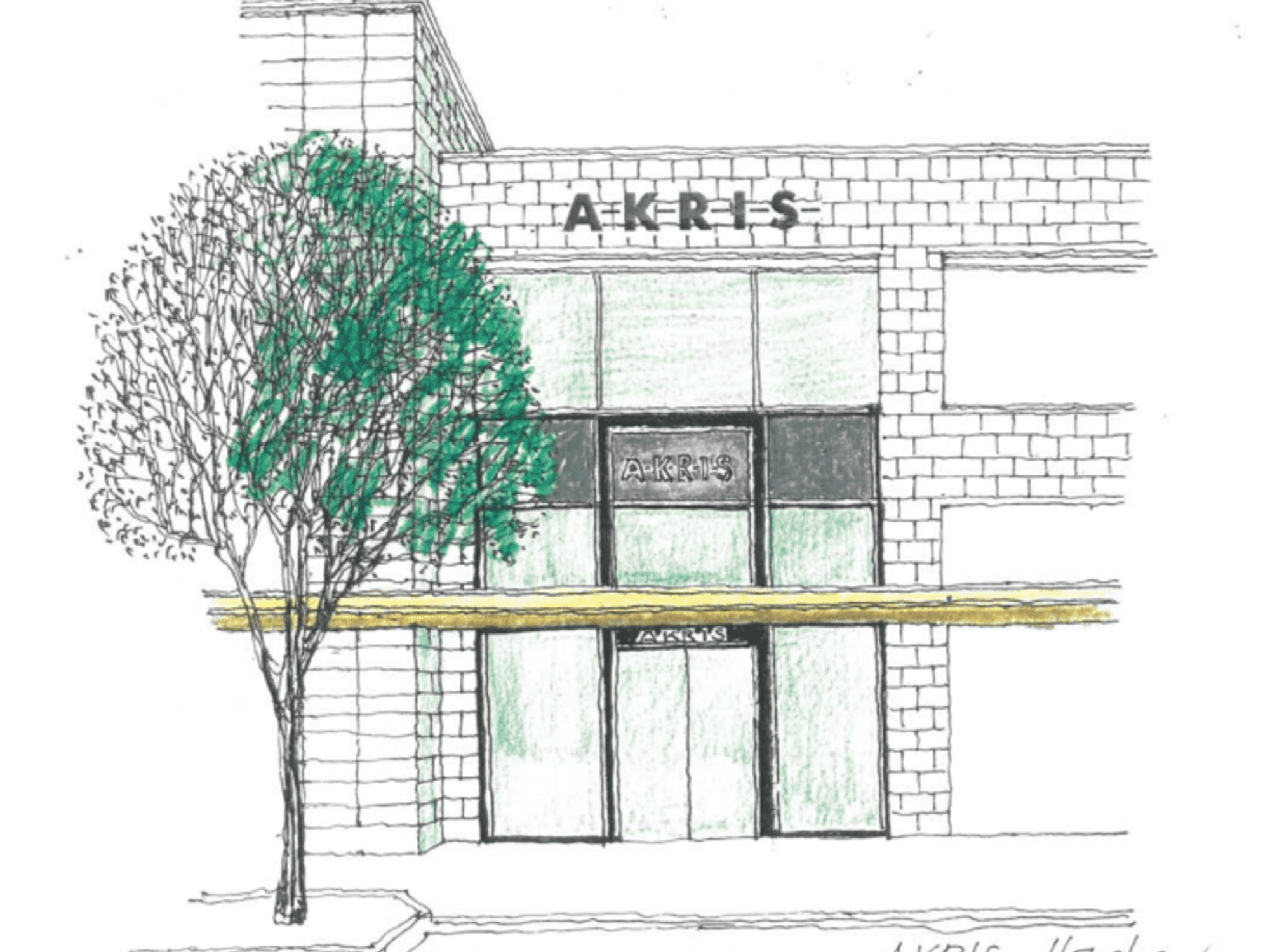 Rendering of new Akris store in Houston River Oaks District