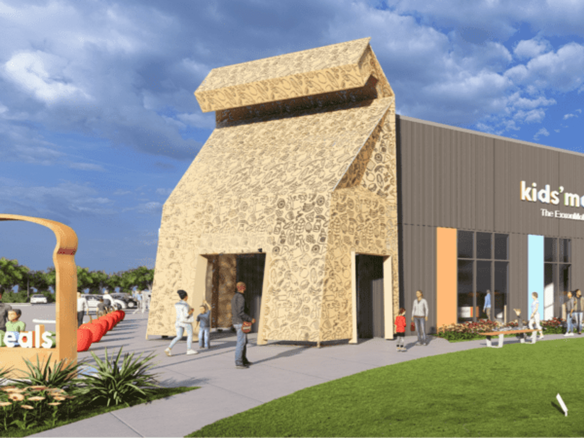 Rendering of new Kids' Meals facility