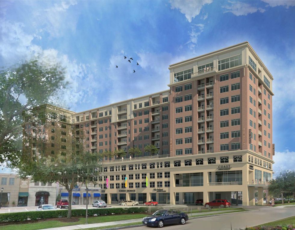 Rendering of Palazzi development at Uptown Park July 2014