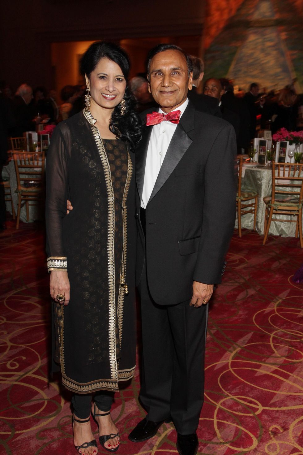 Renu Khator, Suresh Khator, Moores School gala, March 2014