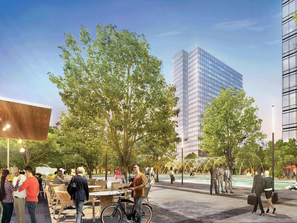 Republic Square pedestrian rendering