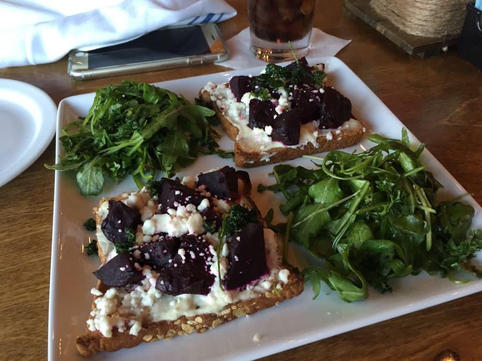 Restless Palate beet toast