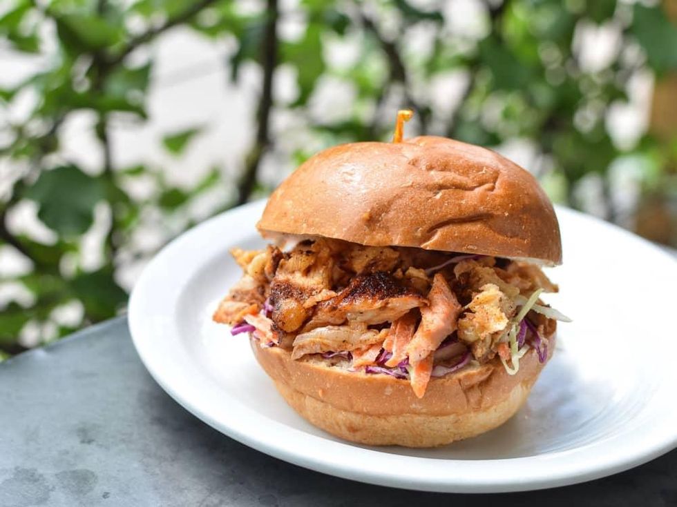 Revival Market pulled pork sandwich
