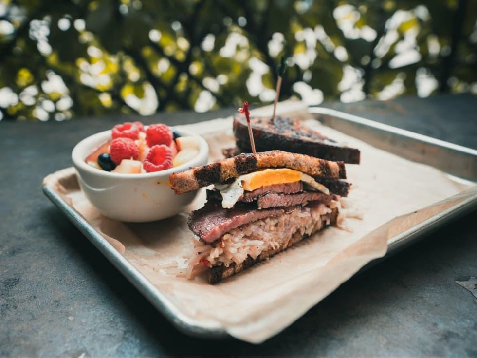 Revival Market Smoked Corned Beef Sandwich