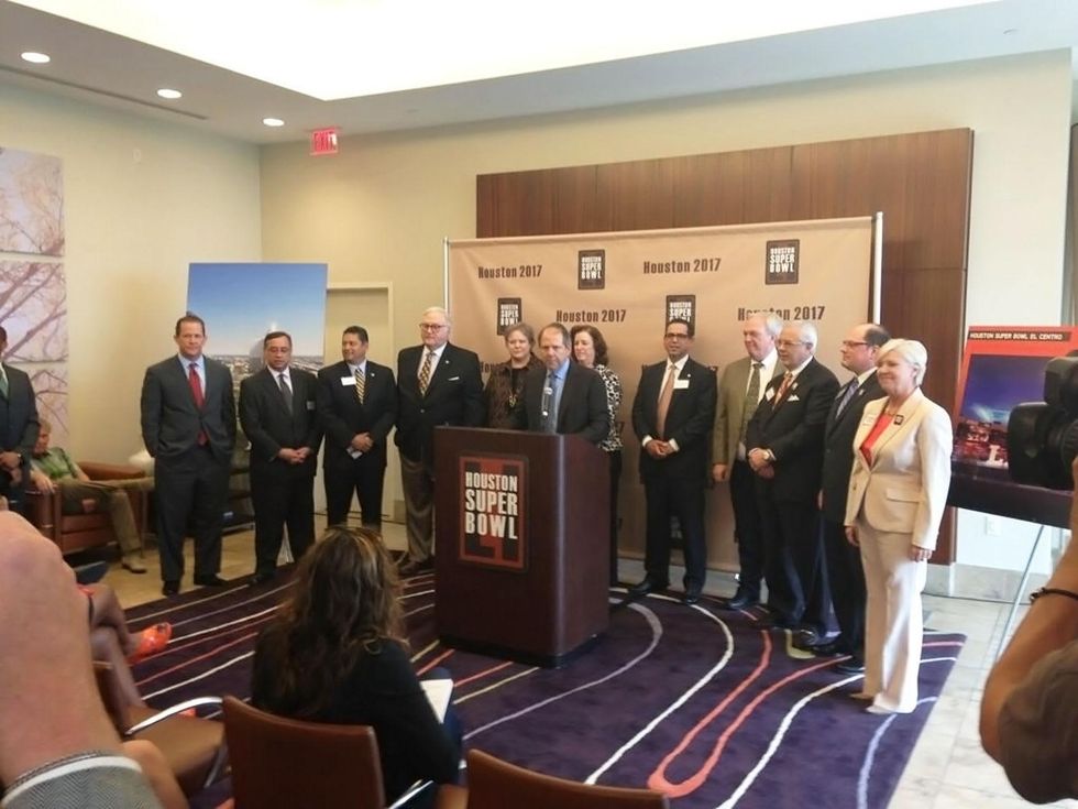 Ric Campo and Super Bowl bid committee May 22, 2013