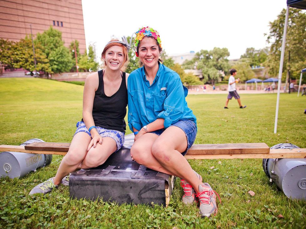 Rice Design Alliance's Third Annual Anything That Floats June 2013 Elizabeth Parker and Ann Parker