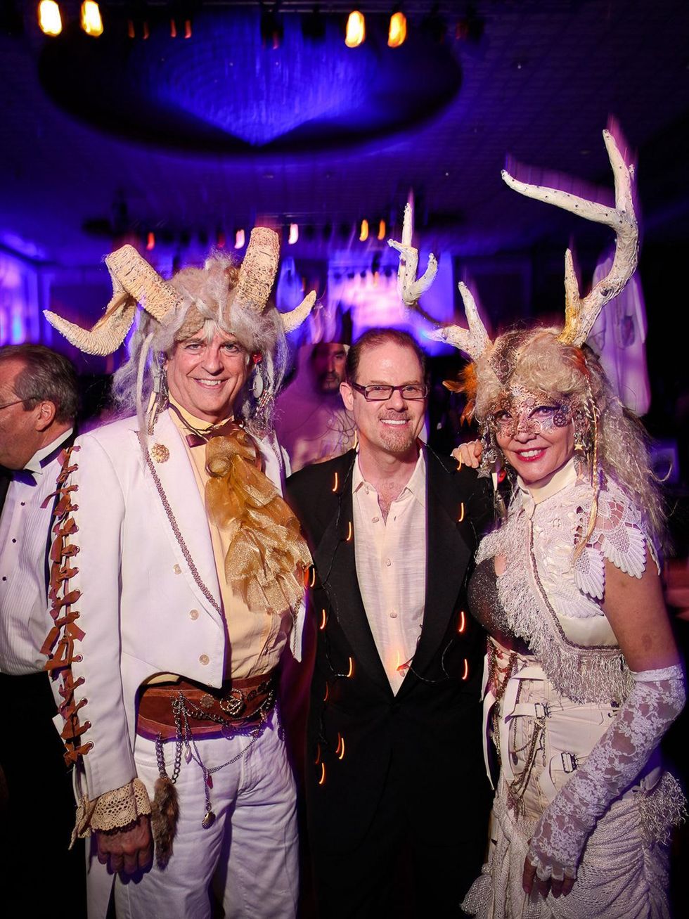 Rich Latimer, from left, Marc Schindler and Dixie Friend Gay at DREAMSCAPE The Orange Show's 32nd Annual Gala November 2013