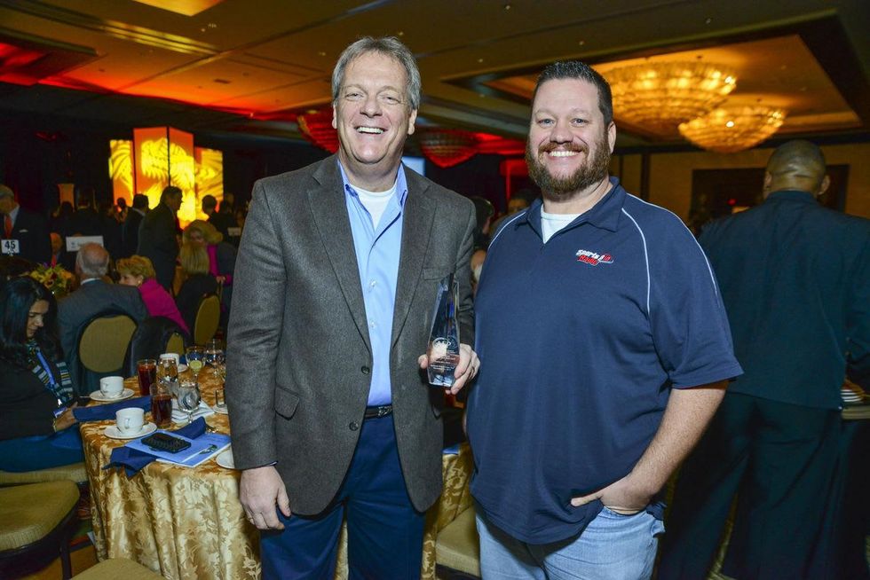 Rich Lord, left, and Josh Innes at the National Philanthropy Day luncheon November 2013