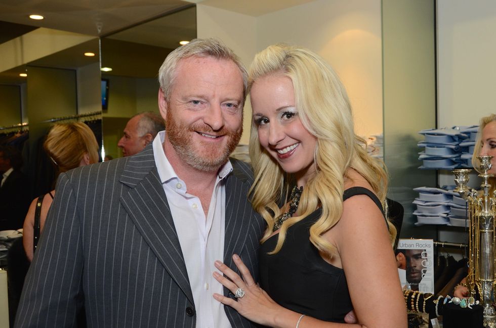Richard Hancock and Jennifer Brown at the Festari Holiday Party December 2014