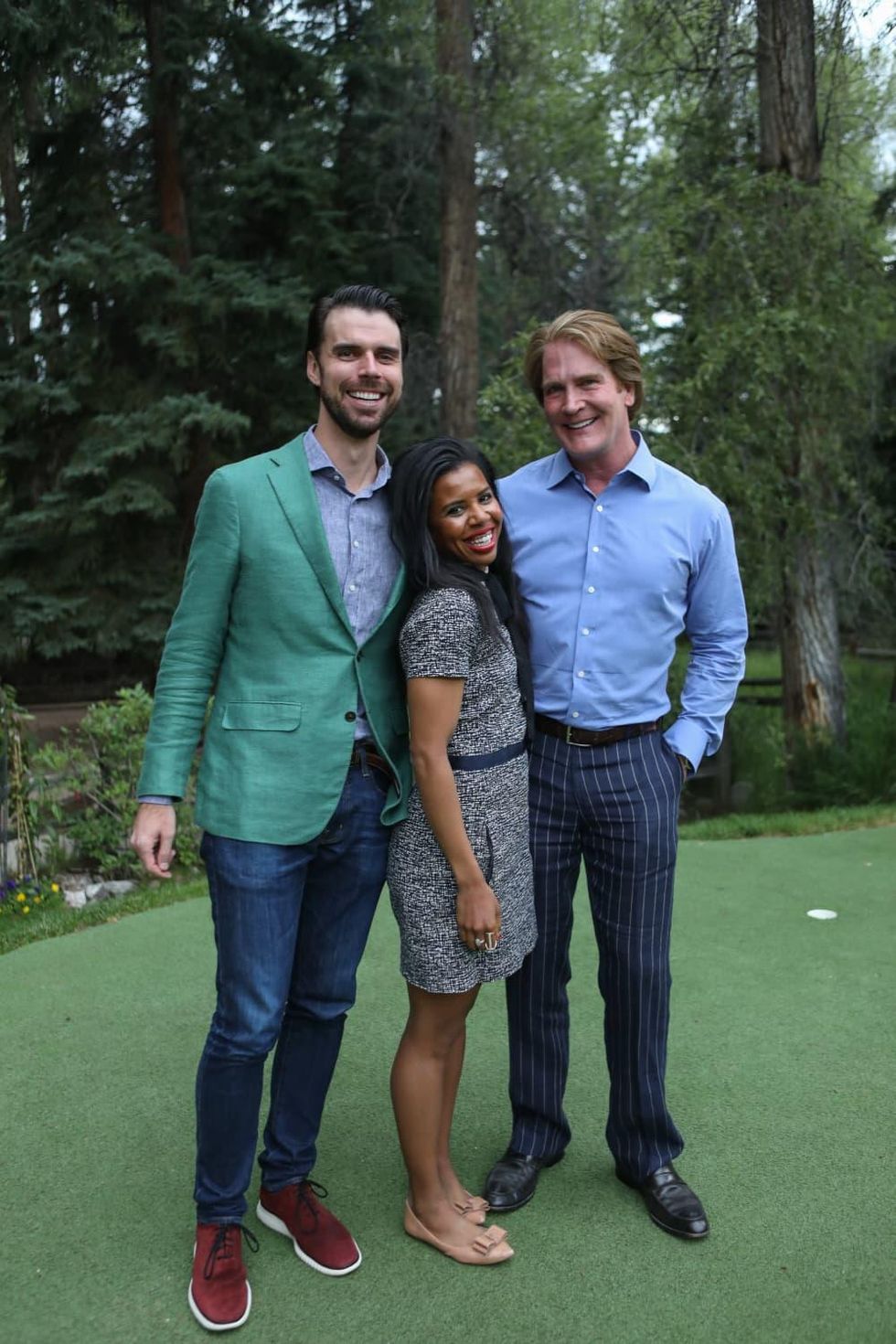 Rick Thielke, Claire Cormier Thielke, George Lancaster at Hines Aspen MD Anderson