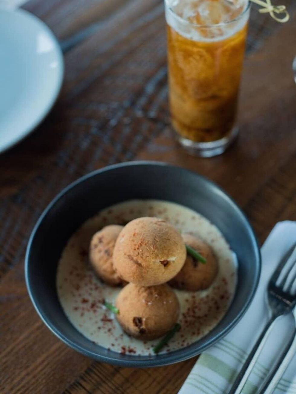 Riel brunch country ham doughnuts