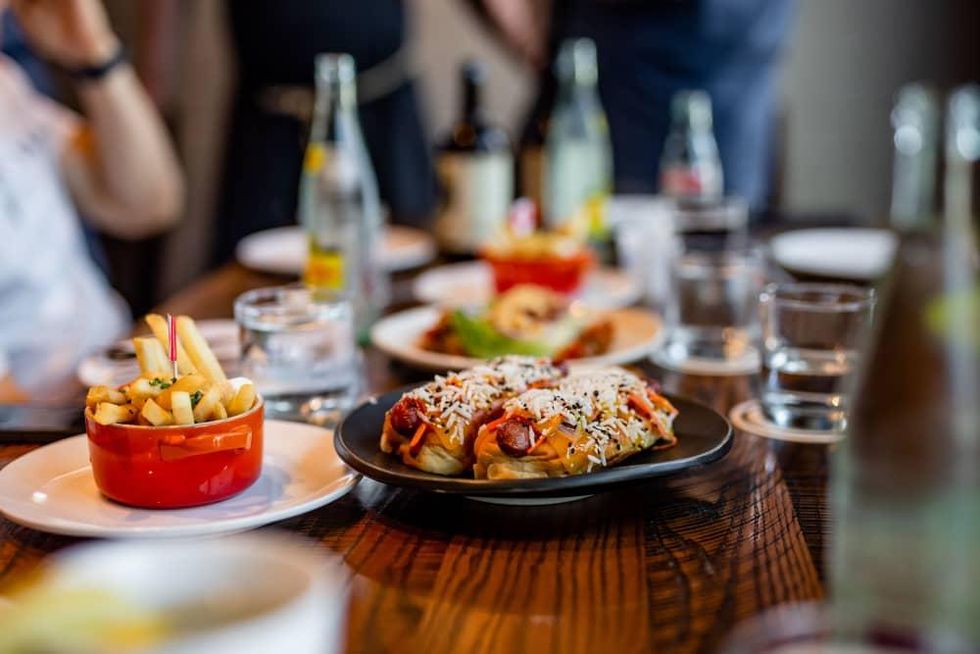 Riel Canada Day Poutine Hot Dogs