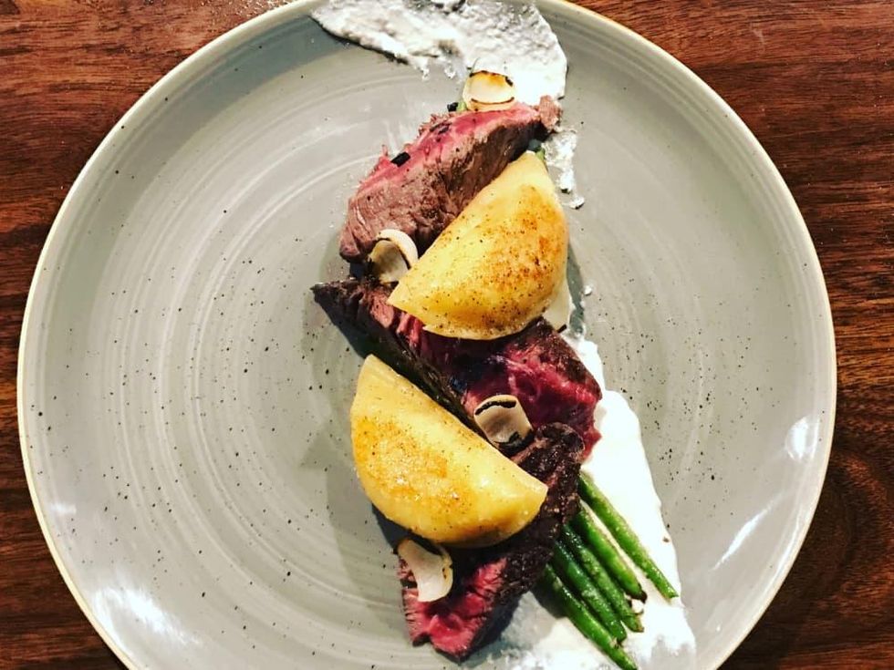 Riel restuarnat steak and pierogies