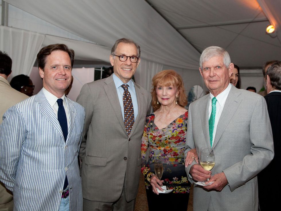 Rienzi Spring Party April 2013 Christopher Gardner, Gary Tinterow, Isla Reckling and T.R. Reckling