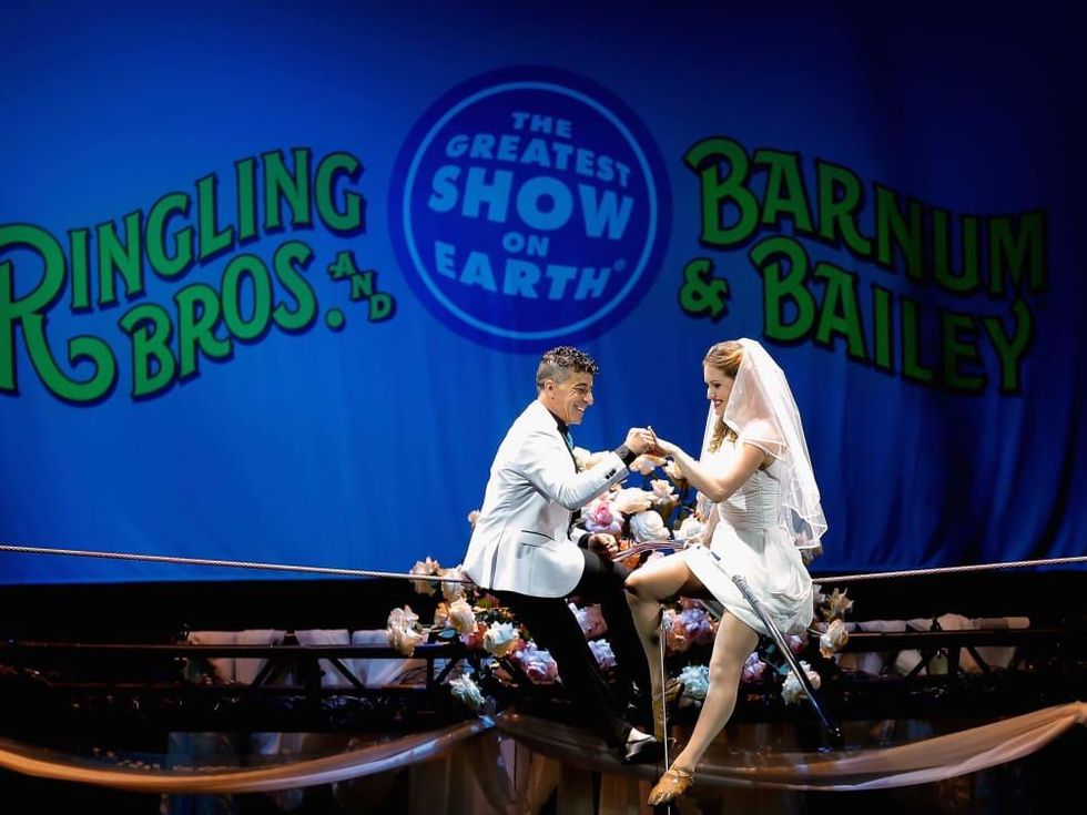 Ringling Bros. wedding, Mustafa Danguir and Anna Lebedeva,, July 2016