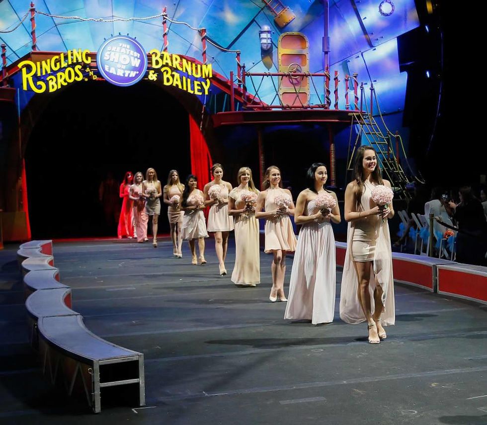 Ringling Bros. wedding, Mustafa Danguir and Anna Lebedeva,, July 2016