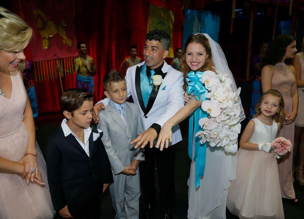 Ringling Bros. wedding, Mustafa Danguir and Anna Lebedeva,, July 2016