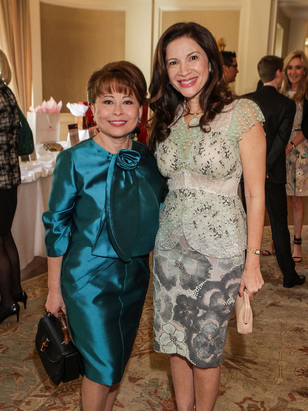 Rini Ziegler, left, and Alex Blair at the Passion for Fashion luncheon March 2014