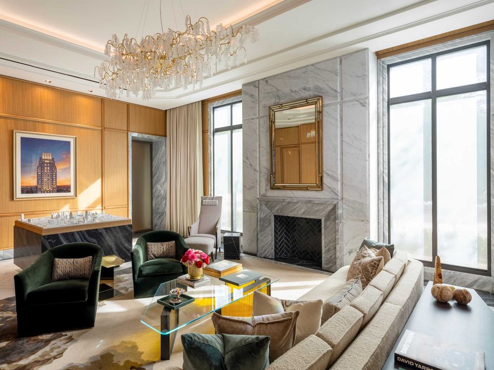 Ritz-Carlton Residences gallery living room