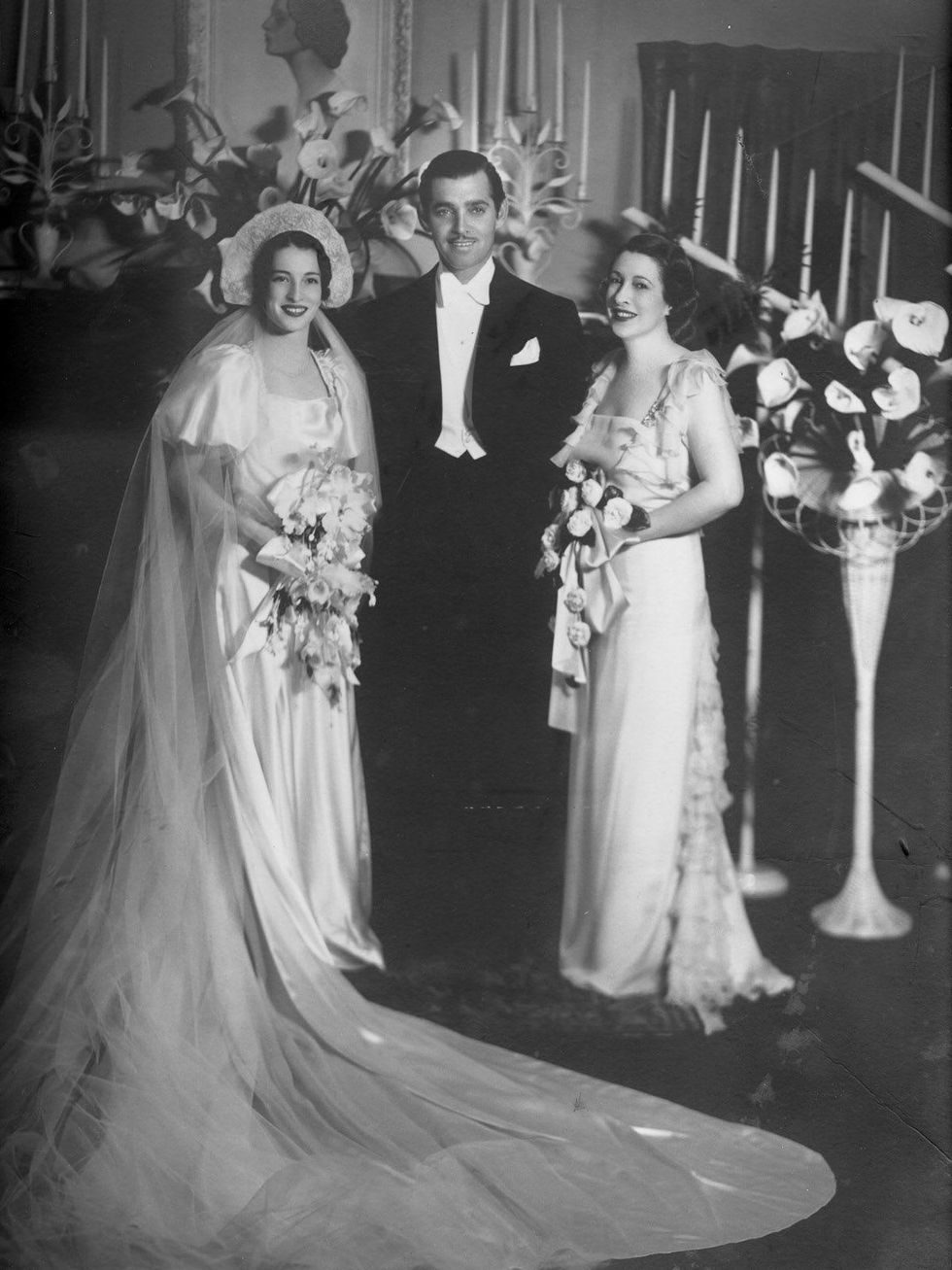 River Oaks book July 2013 GeorgeAnna Lucas, left, Clark Gable and Maria Lucas Langham