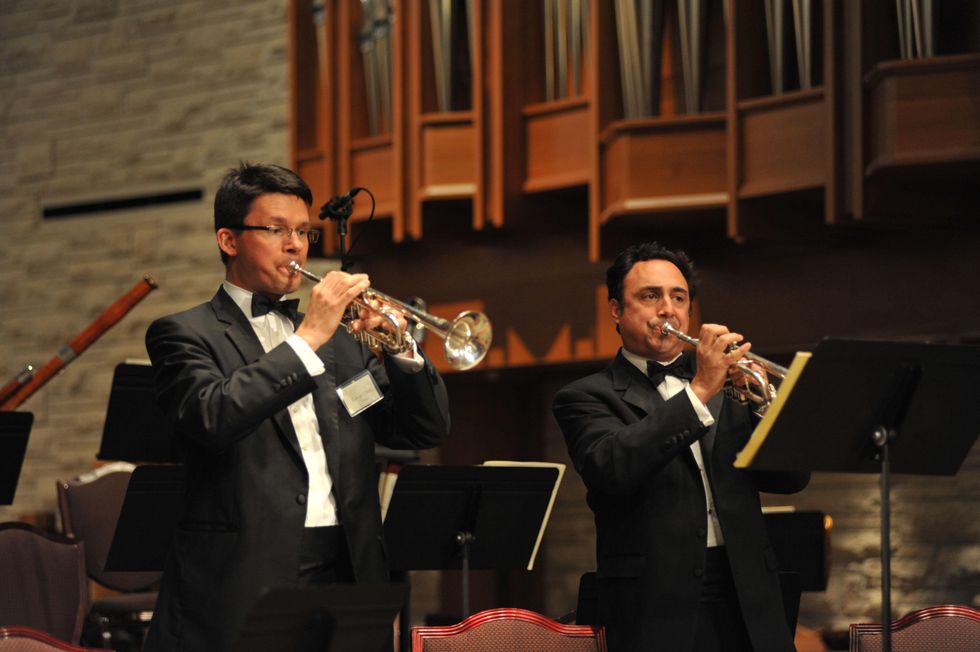 River Oaks Chamber Orchestra Big Bang percussion concerto trumpets