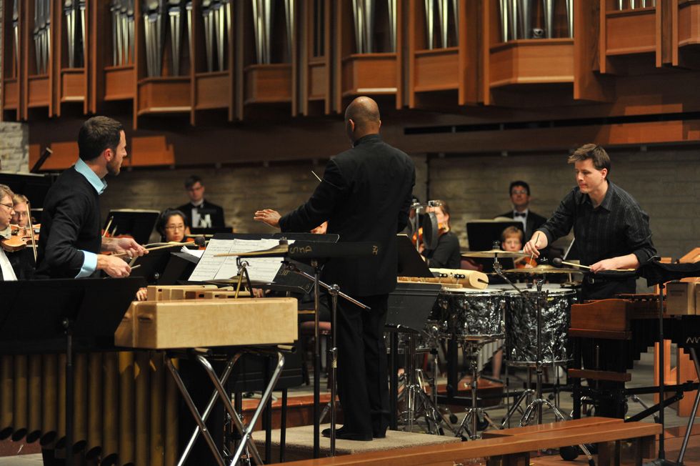 River Oaks Chamber Orchestra Big Bang percussion concerto