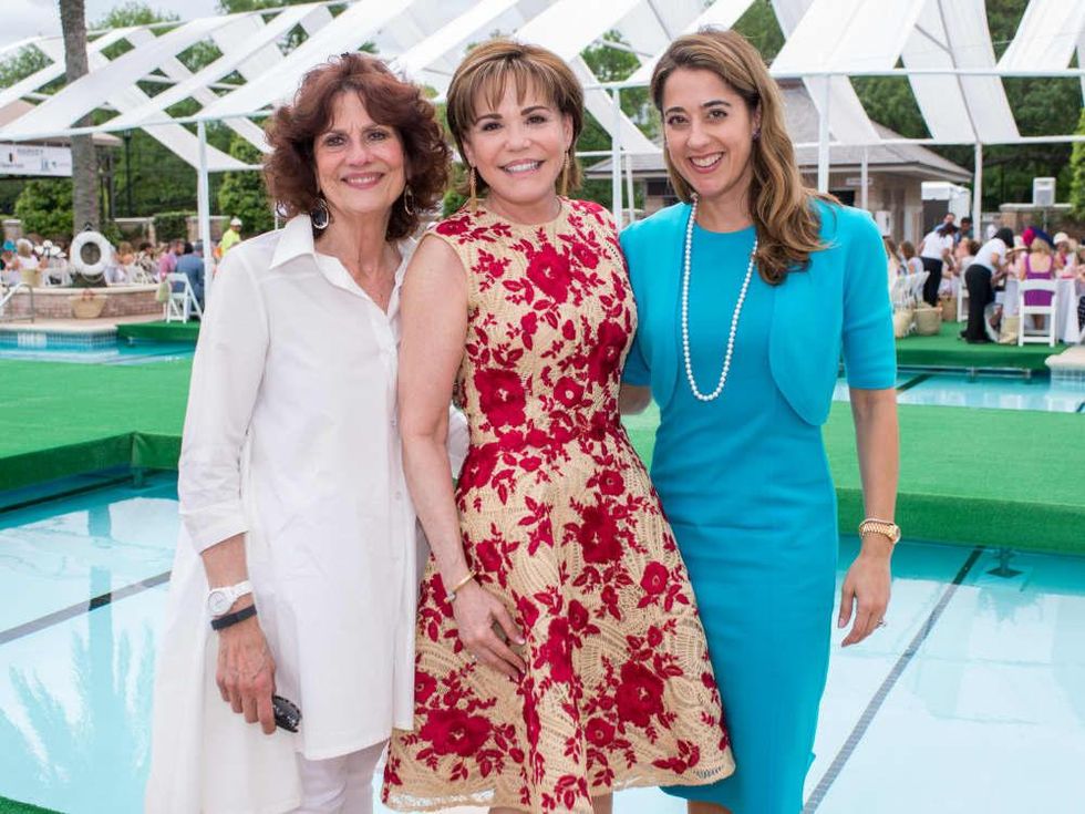 River Oaks Tennis Luncheon, April 2016, Donna Vallone, Hallie Vanderhider, Kristina Somerville