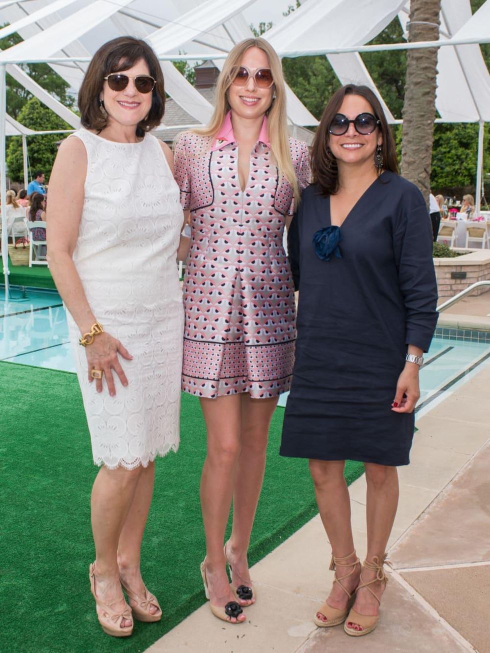 River Oaks Tennis Luncheon, April 2016, Ellie francisco, Lori Sarofim, Alina Garcia