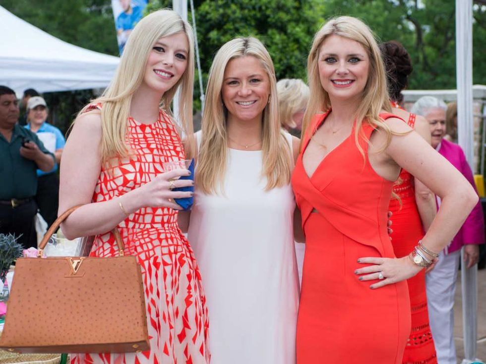 River Oaks Tennis Luncheon, April 2016, Kimberly Falgout, Monica ickers, Christine Falgout-Gutknecht