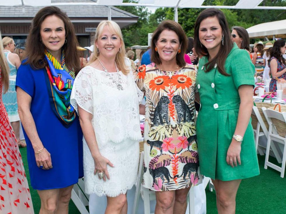 River Oaks Tennis Luncheon, April 2016, Mary Ann Detmering, Courtnay Elias, Bonnie Chumbley, Lila Chumbley