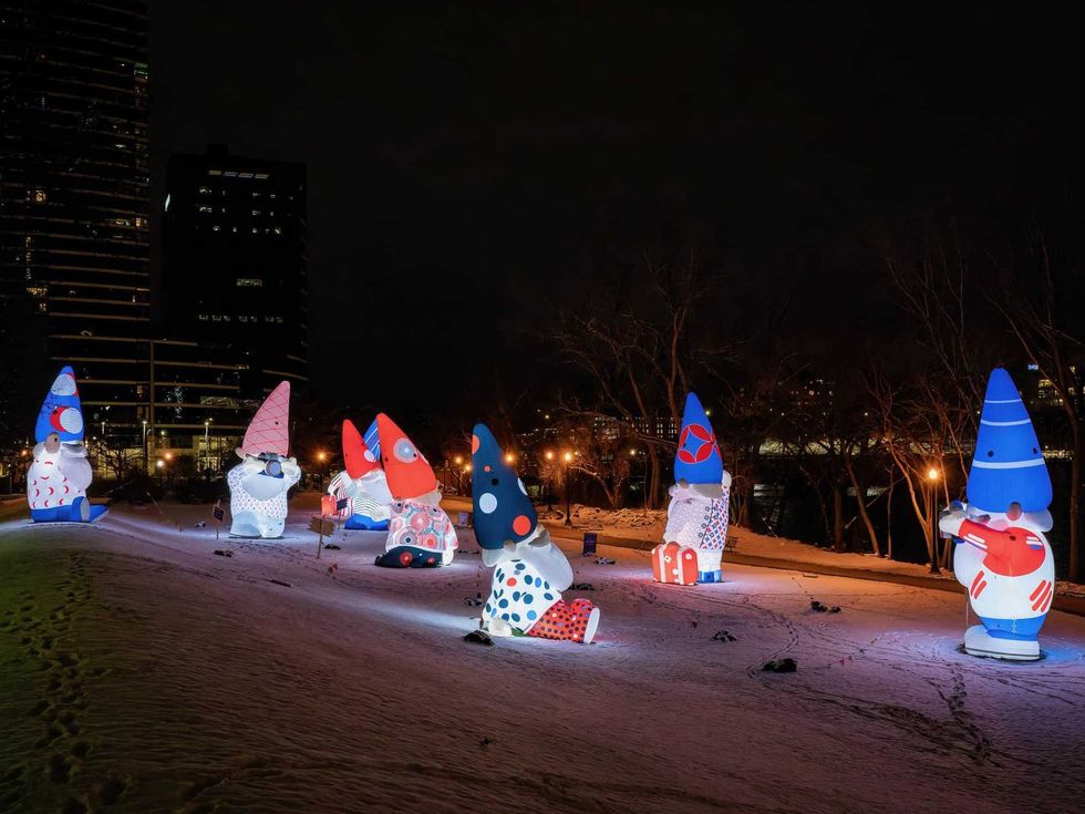 Roaming Gnomes art installation City Place